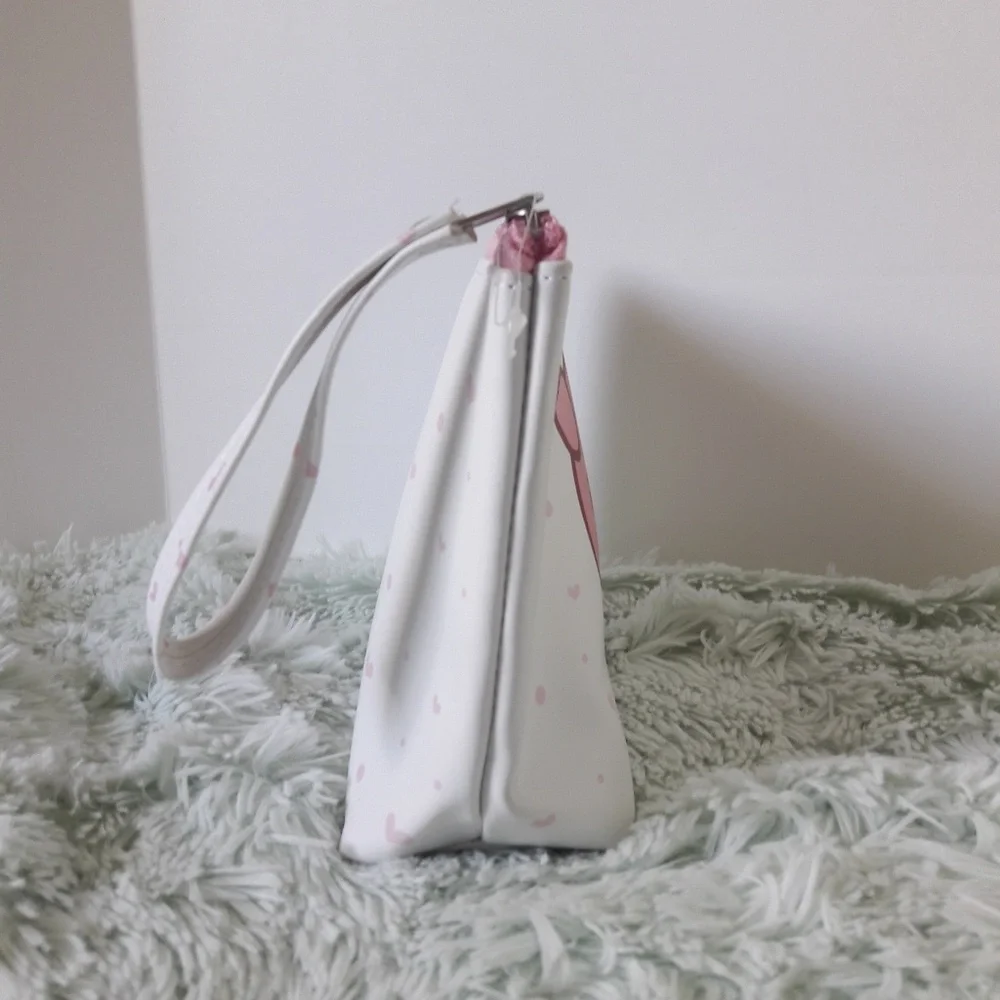 Pig and hearts cosmetic bag